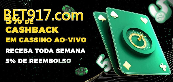 Promoções do cassino ao Vivo BET917.com